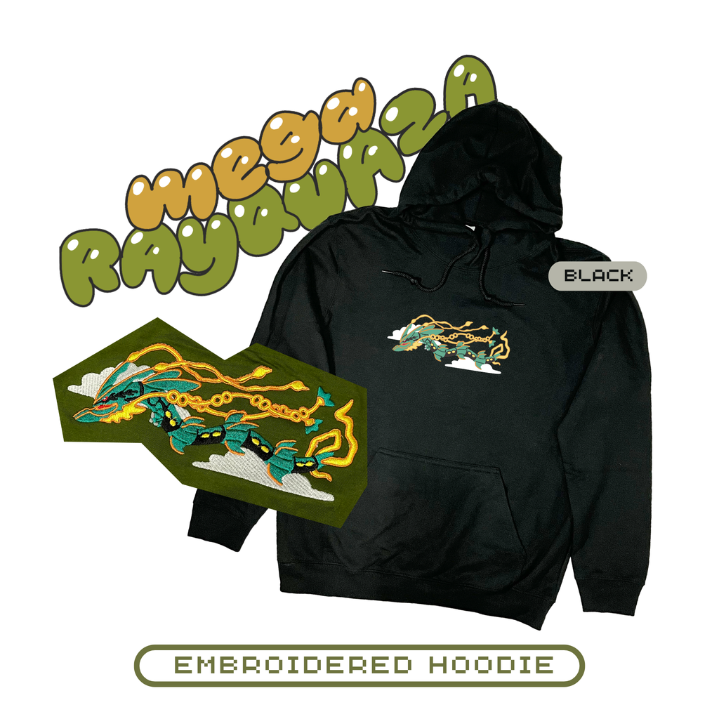 Embroidered Mega Rayquaza Hoodie