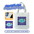 13" x 15" Snorlax-Munchlax "Keep Dreaming" Canvas Tote Bag