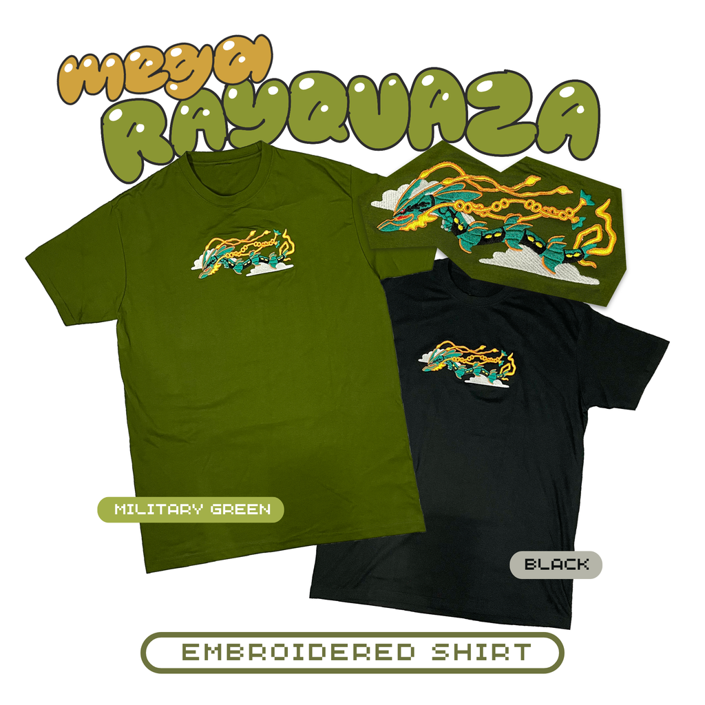 Embroidered Mega Rayquaza Shirt