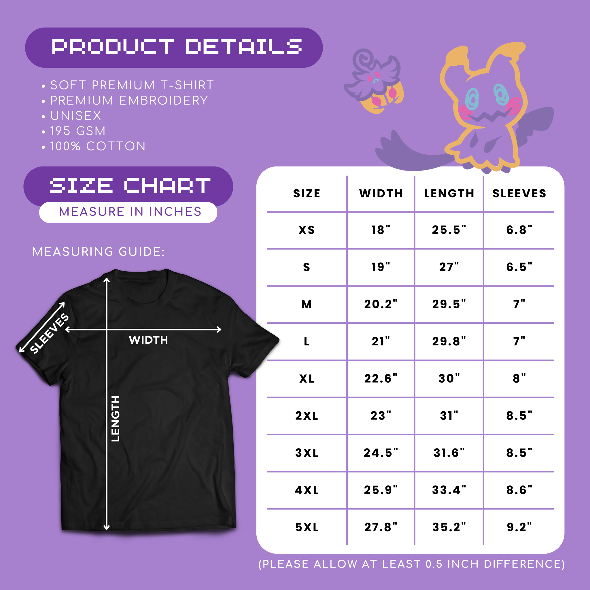 PRE-ORDER Embroidered Ghost-type Shirt