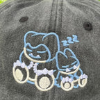 Embroidered Snorlax-Munchlax "Sleepy" Cap