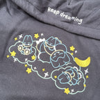Embroidered Snorlax-Munchlax "Keep Dreaming" Hoodie